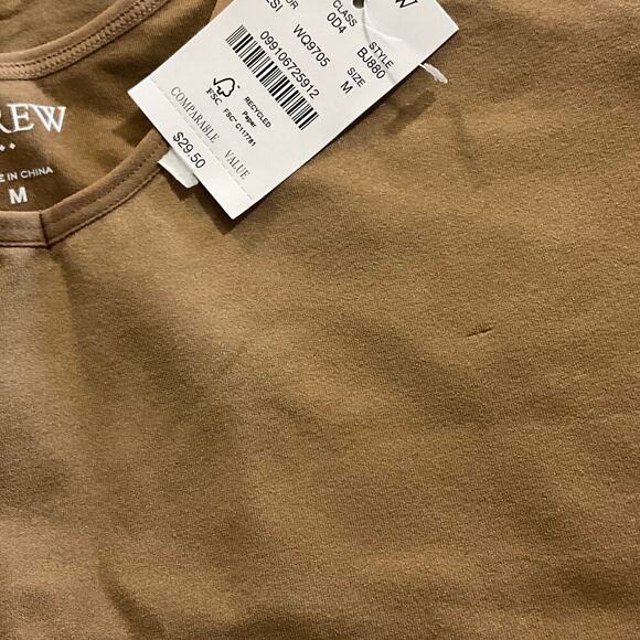 J Crew Factory Women's Sleeveless Layering Tank Top BJ880 Warm Brown Size M NWT - Picture 5 of 5